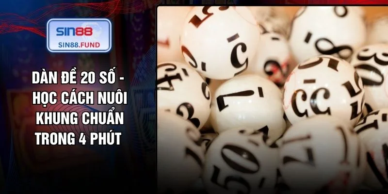 Dàn Đề 20 Số - Học Cách Nuôi Khung Chuẩn Trong 4 Phút 